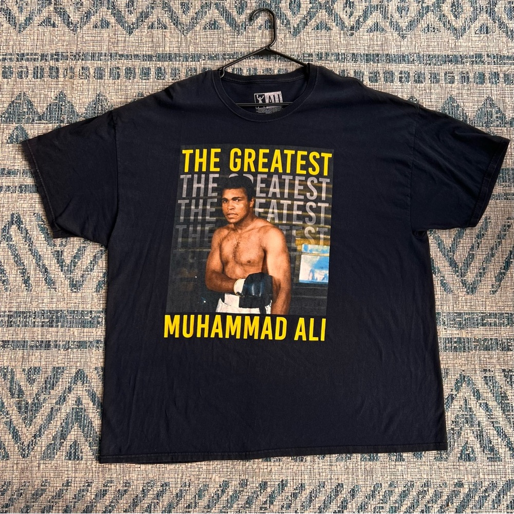 Muhammad Ali "The Greatest" Black Tee Size 3X Good Condition